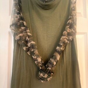 Hannah Olive Green Top
